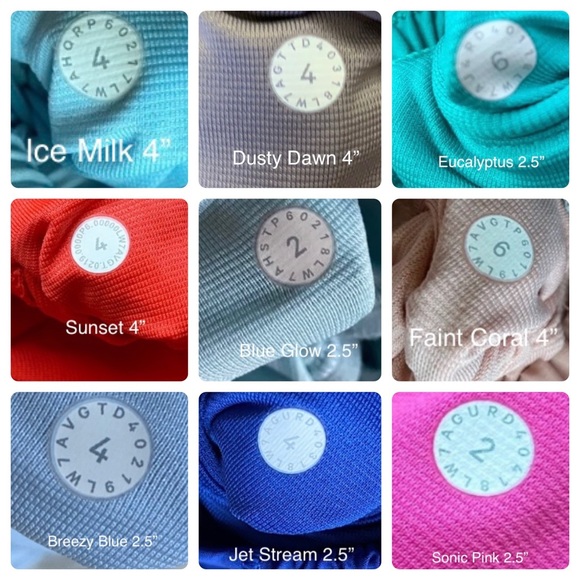 Lululemon Hotty Hot Size Dot Color Codes!!!! - Picture 3 of 10